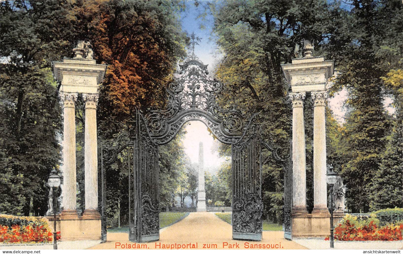 Potsdam Sanssouci Hauptportal Zum Park Ngl #168.485 - Altri & Non Classificati