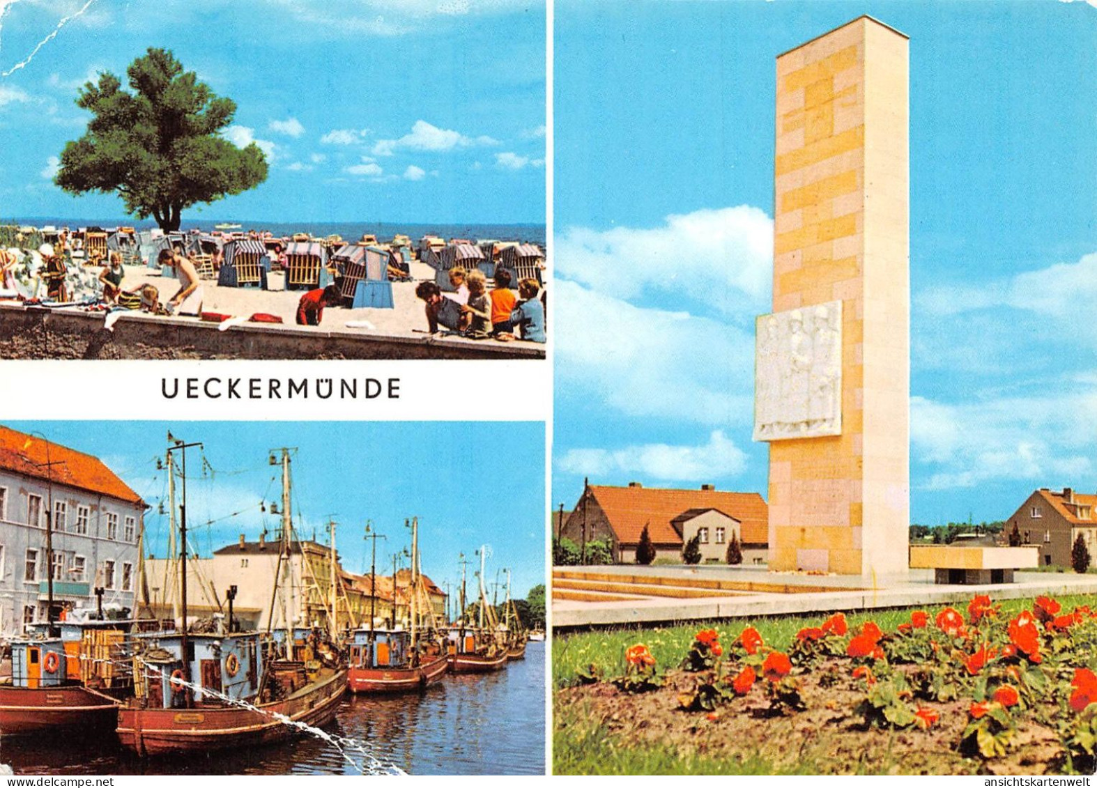 Ueckermünde Haffbad Hafen Ehrenmal Ngl #169.251 - Altri & Non Classificati