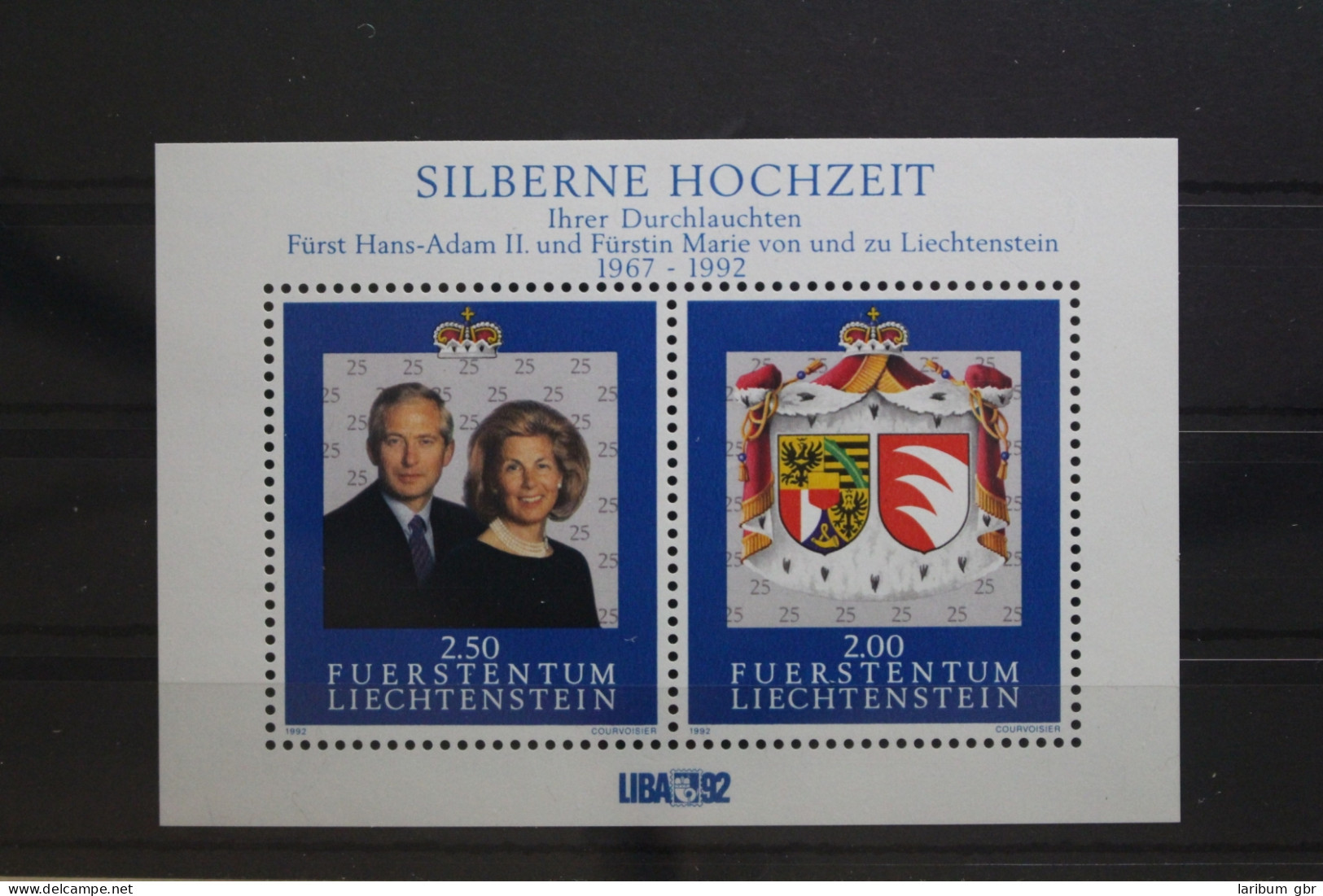 Liechtenstein Block 14 Mit 1039-1040 Postfrisch #UP709 - Autres & Non Classés
