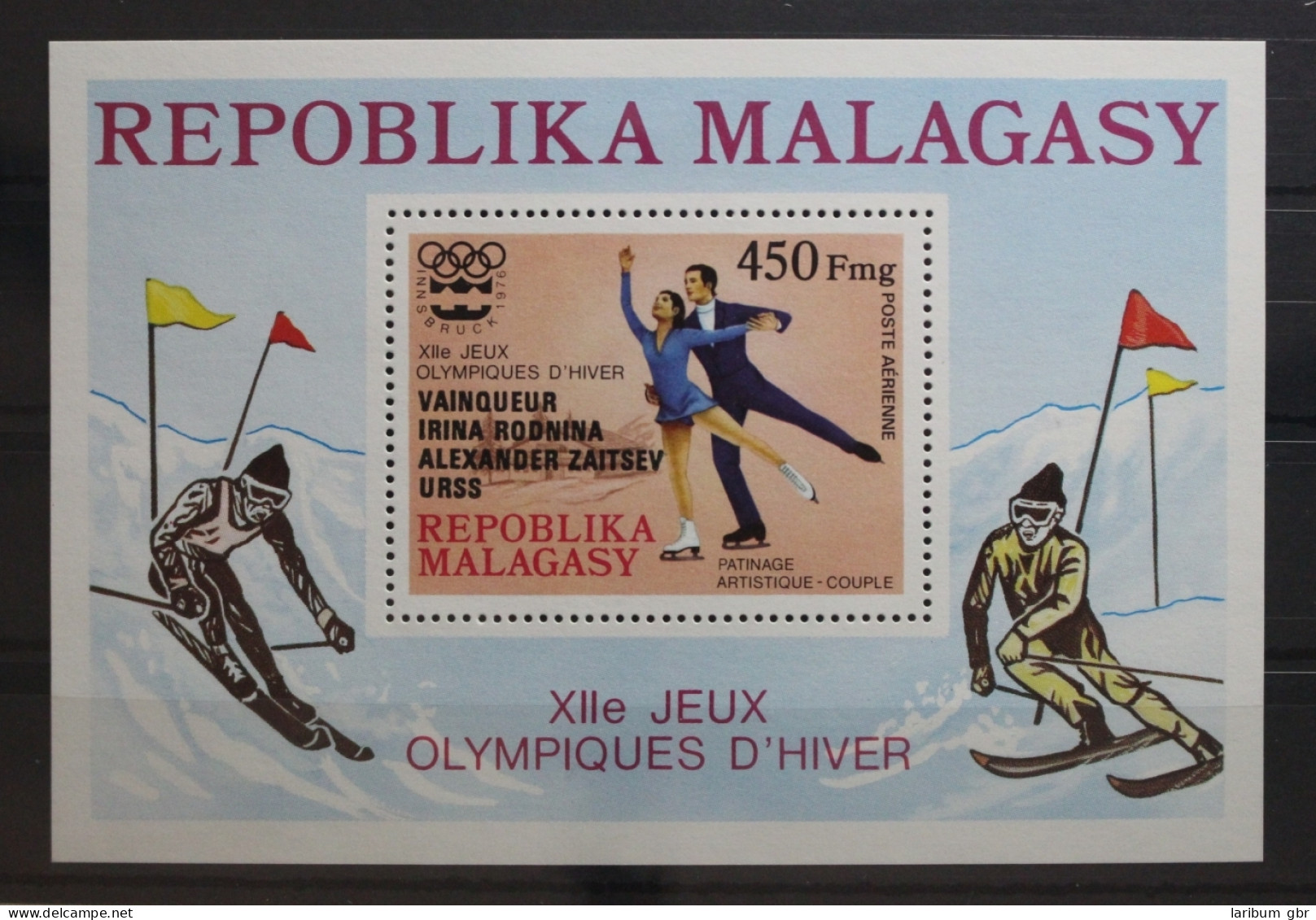 Madagaskar Block 13 Mit 807 Postfrisch #UQ982 - Madagascar (1960-...)