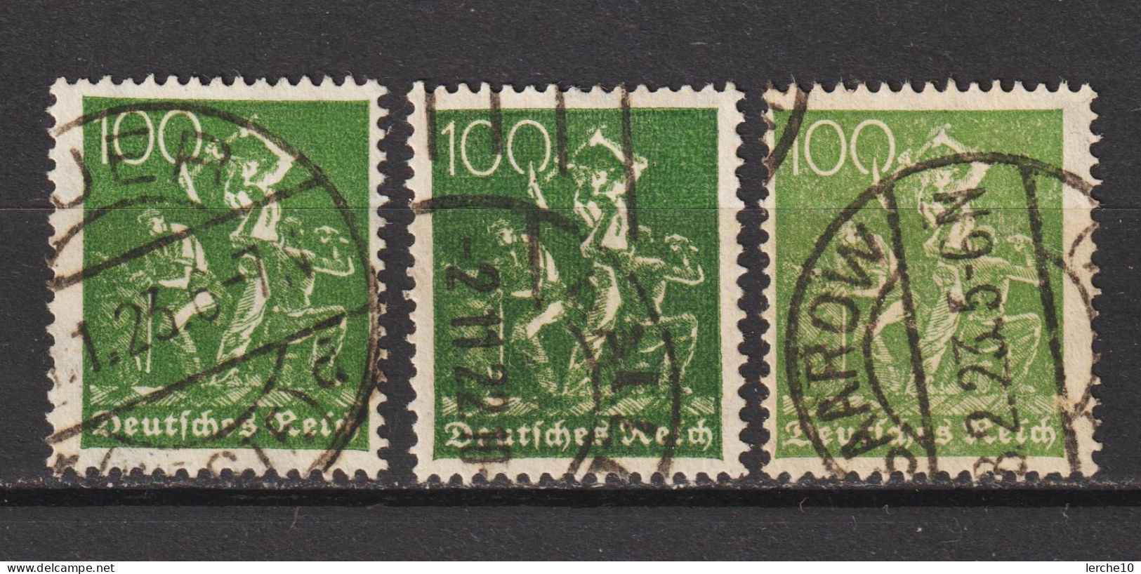 MiNr. 187 A,b,c Gestempelt, Geprüft  (0411) - Used Stamps