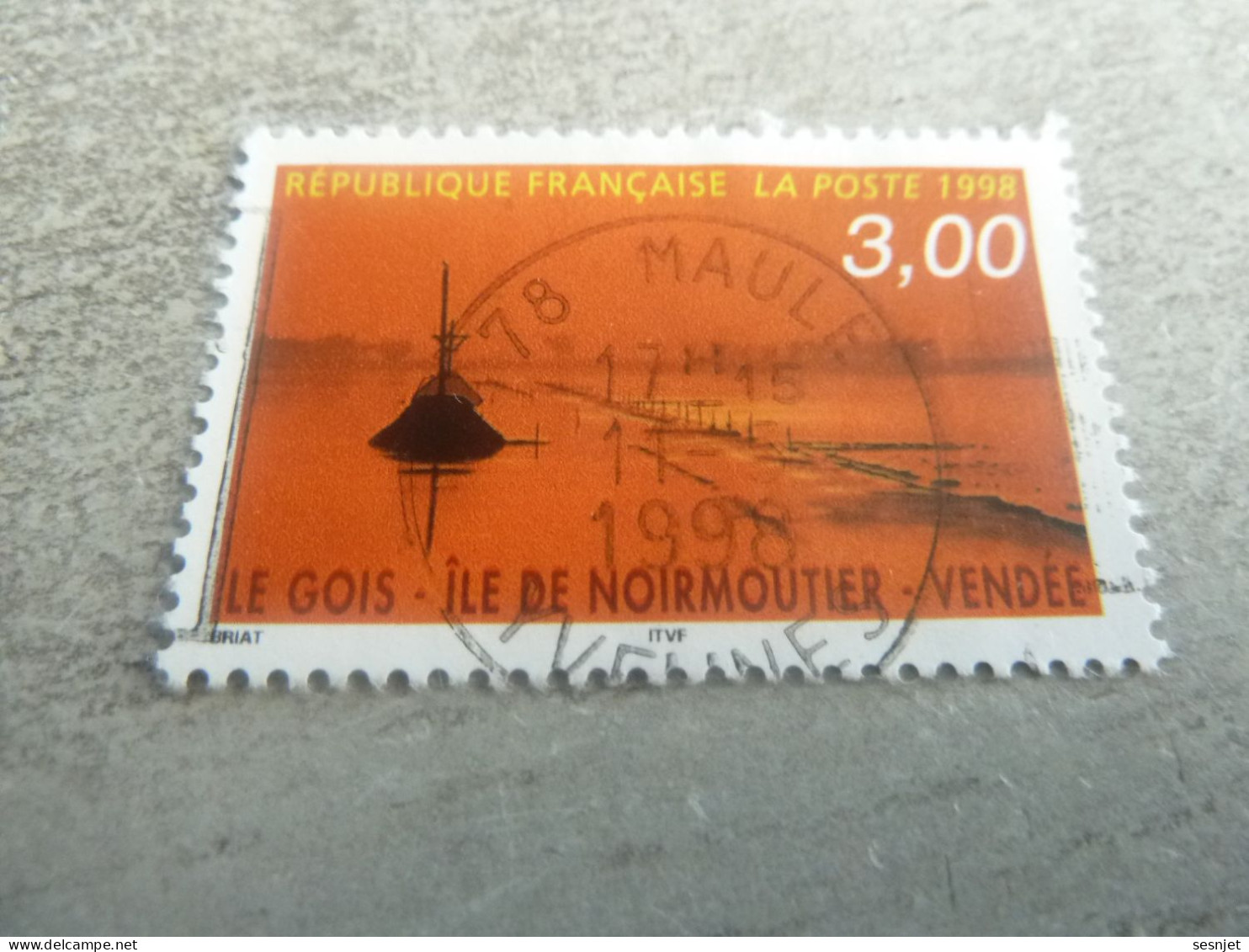 Le Gois - Ile De Noirmoutier (Vendée) - 3f. - Yt 3167 - Multicolore - Oblitéré - Année 1998 - - Used Stamps