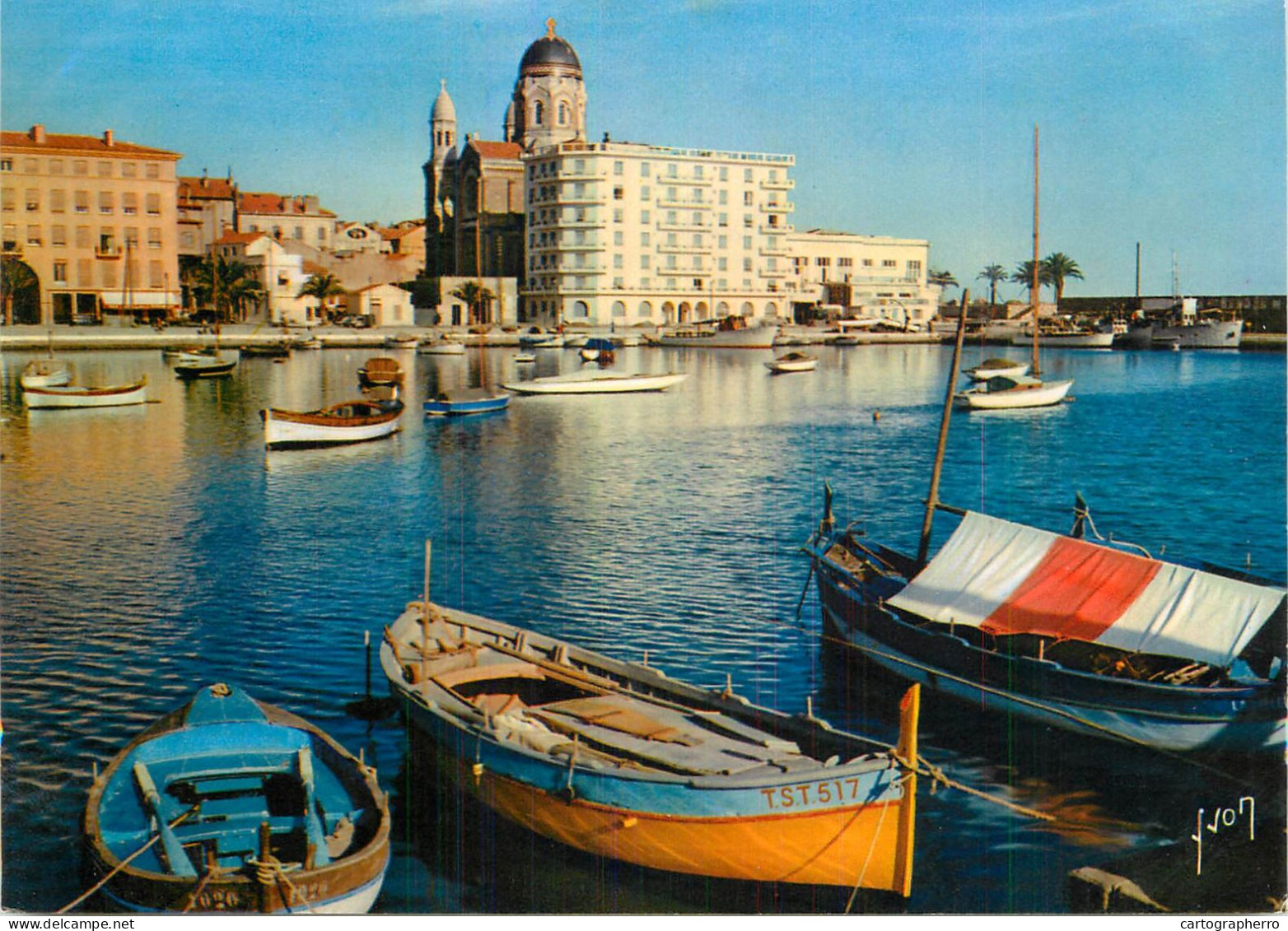 Navigation Sailing Vessels & Boats Themed Postcard Var Saint Raphael Harbour - Veleros