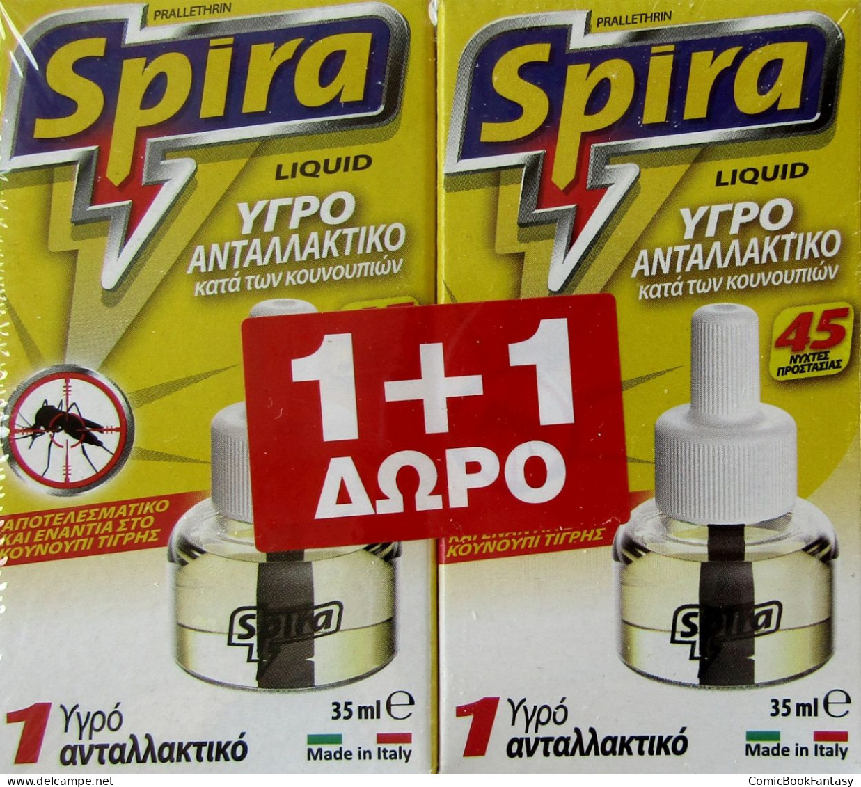 Spira Liquid Mosquito Insect Repellent Refills - 90 Nights Protection - Altri & Non Classificati