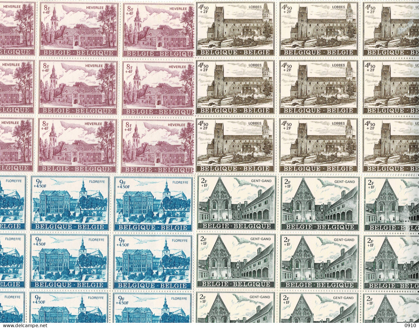 1662/1665 ABDIJEN-1973-BLOKKEN VAN 4 - Unused Stamps