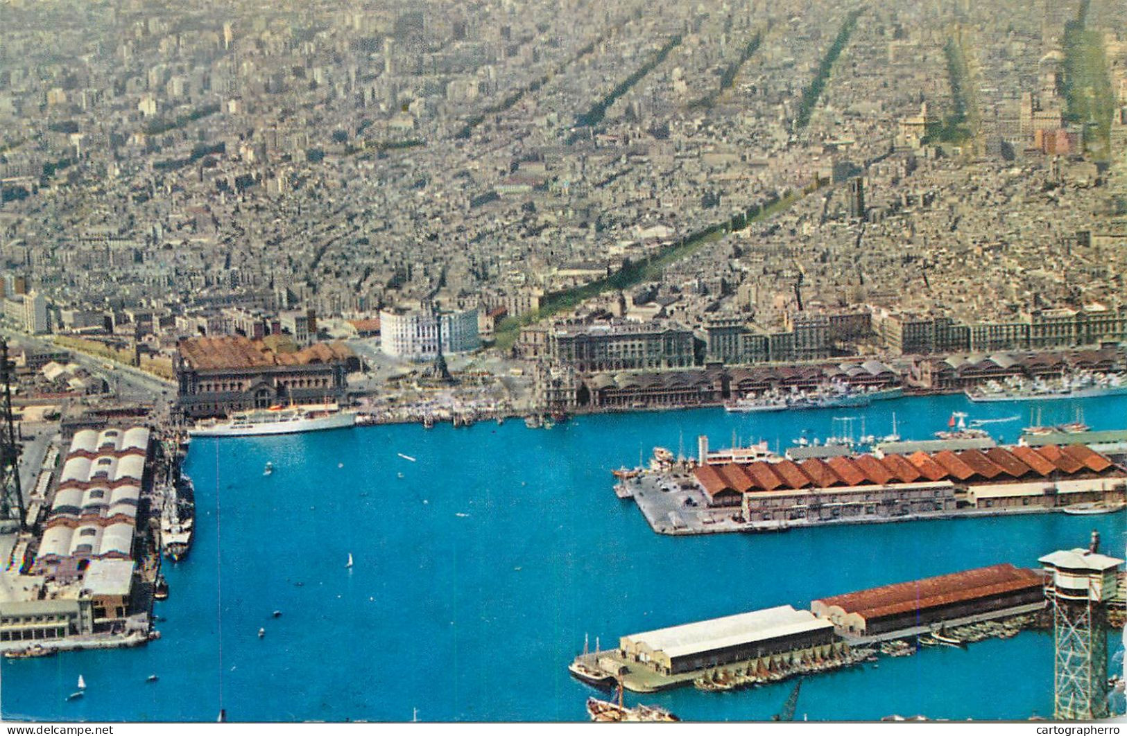 Navigation Sailing Vessels & Boats Themed Postcard Barcelona Harbour - Veleros