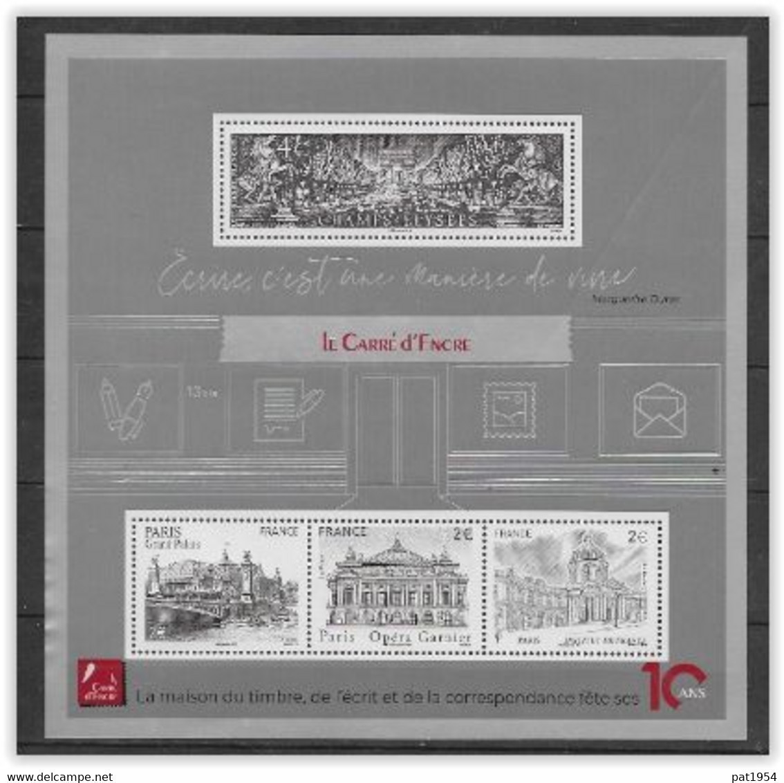 France 2019 Bloc Feuillet F5368 Neuf Luxe. Carré D'encre à La Faciale + 15% - Mint/Hinged