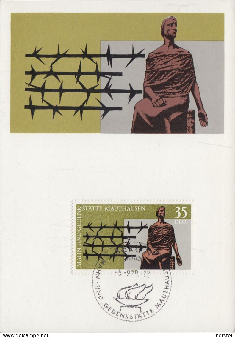 DDR - Mi.2356 Karte Internationale Mahn- Und Gedenkstätte Mauthausen - Erstag 5.9.1978 - 1. Tag - FDC (Ersttagblätter)