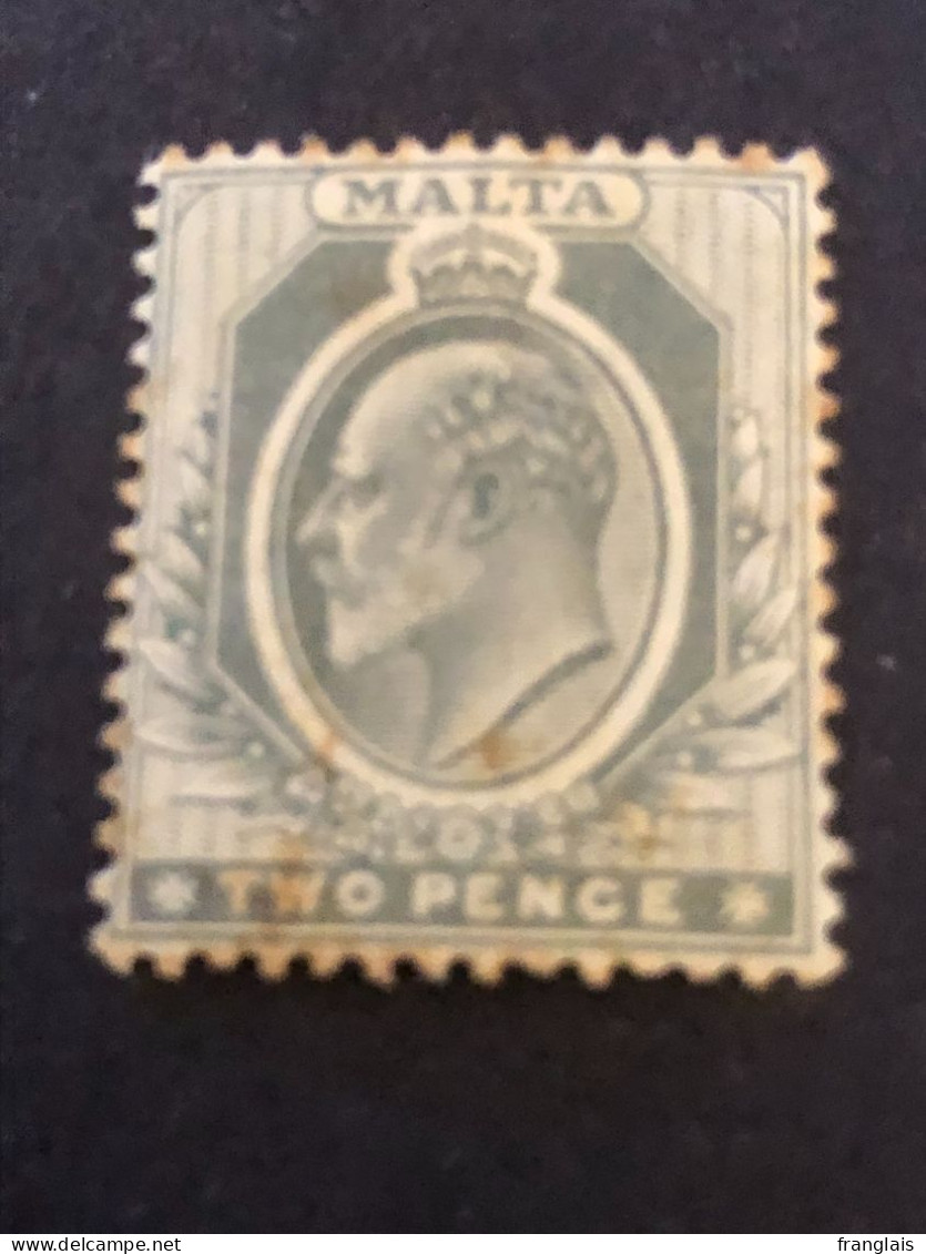 MALTA  SG 51  2d Grey  MH* Toning On Gum - Malte (...-1964)