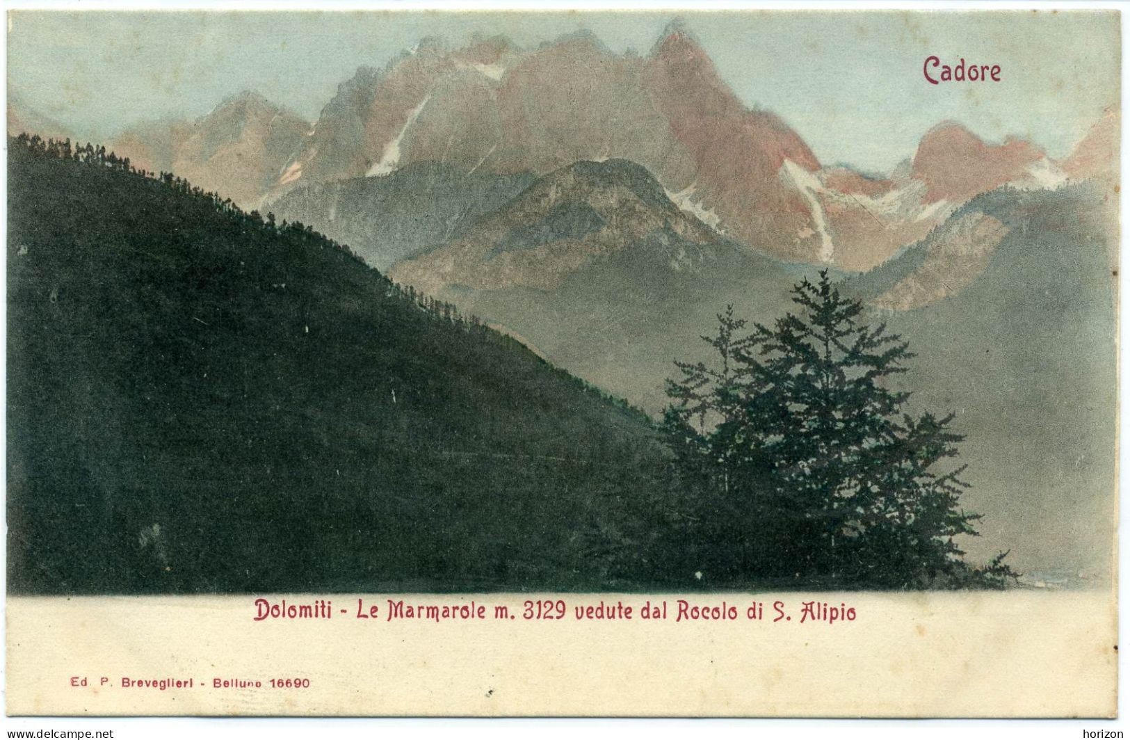 G.247  Dolomiti - CADORE - Belluno - Le Marmarole Vedute Dal Rocolo Di S. Alipio - Autres & Non Classés