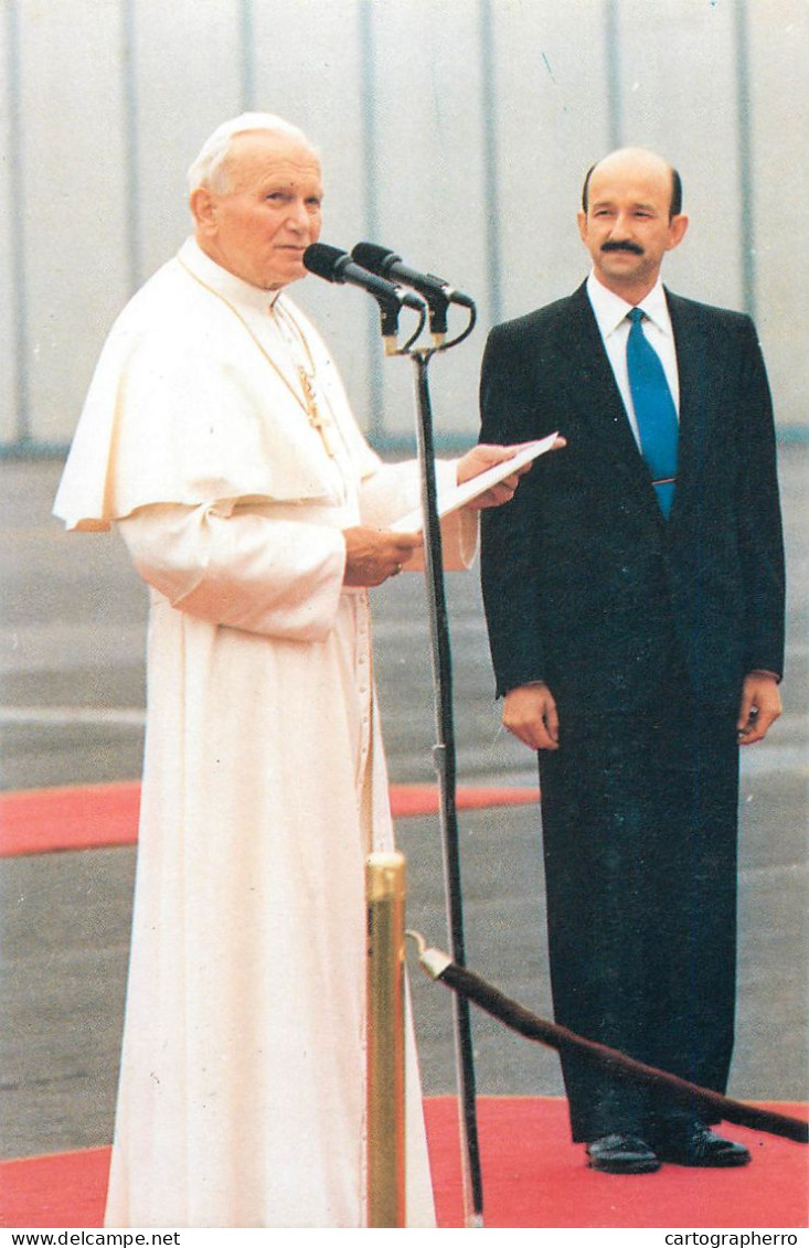 Pope John Paul II Papal Travels Postcard Mexico - Pausen