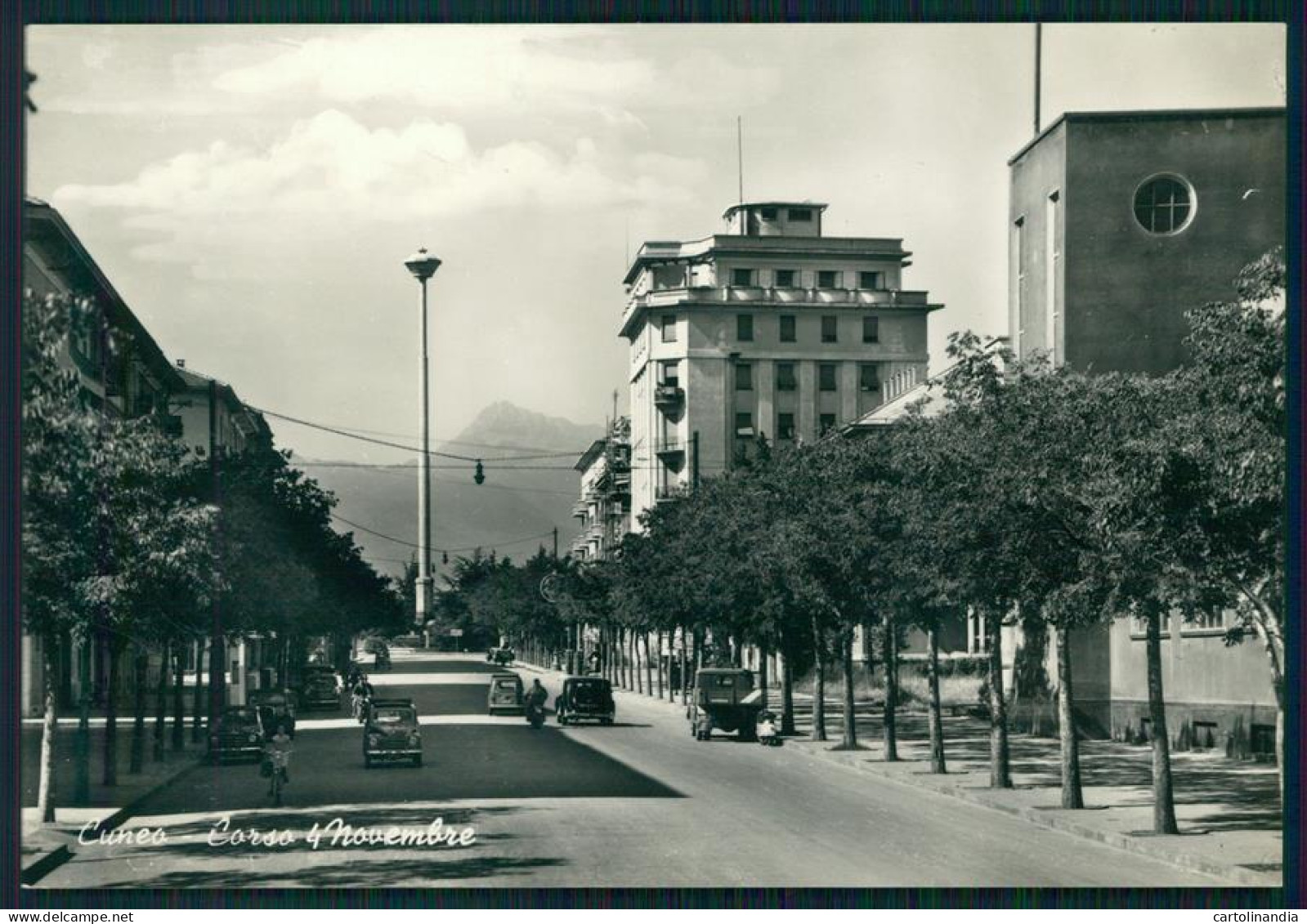 Cuneo Città Corso 4 Novembre Auto Foto FG Cartolina MZ0772 - Cuneo