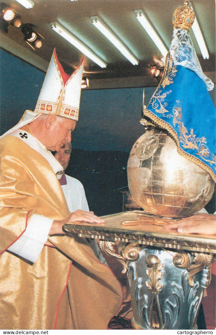 Pope John Paul II Papal Travels Postcard Mexico - Päpste