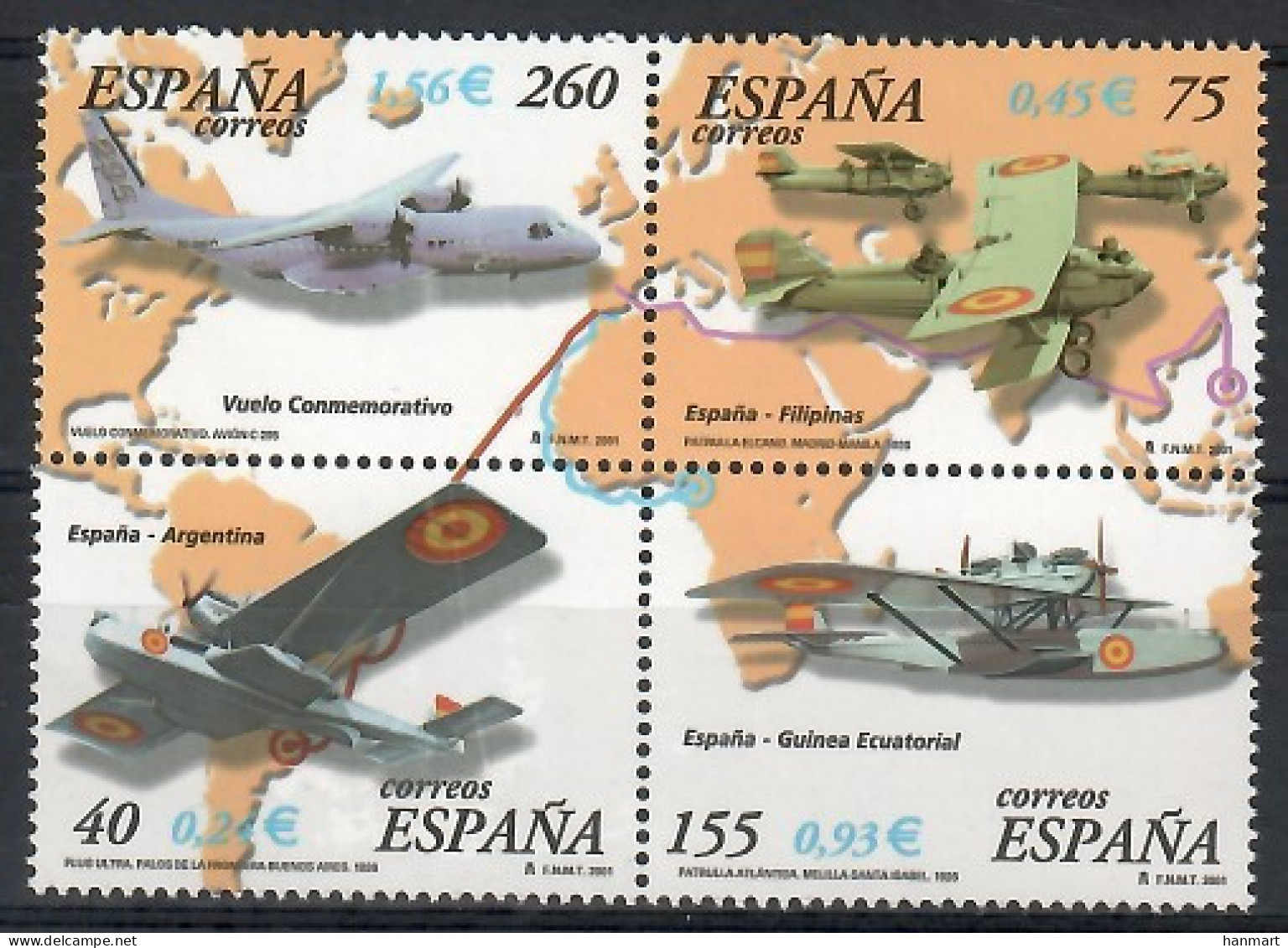 Spain 2001 Mi 3623-3626 MNH  (ZE1 SPNvie3623-3626) - Other & Unclassified
