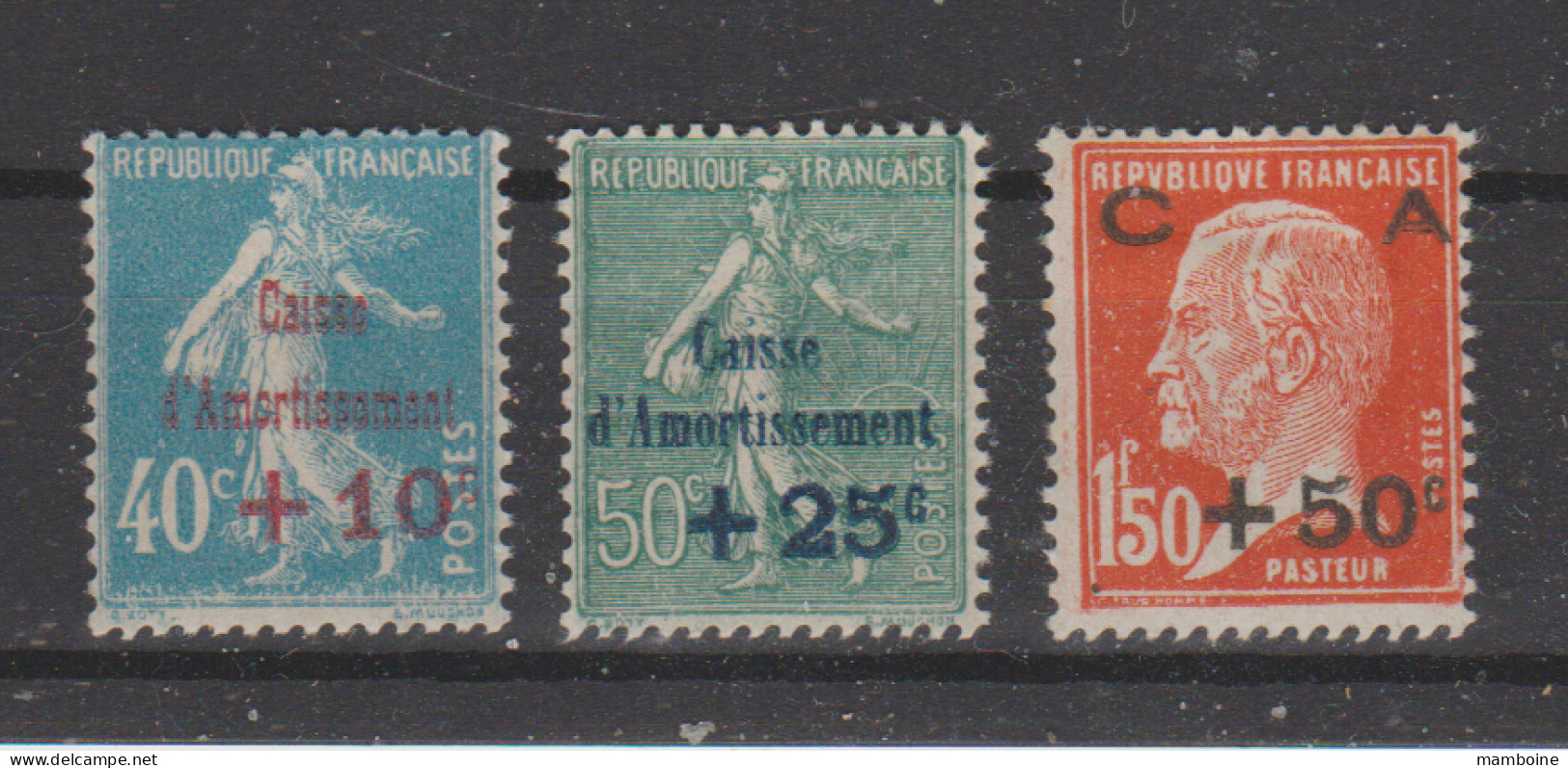 France  1927  N° 246 / 47  Neuf X / XX  Série Complète  (le 248 X ) - Ungebraucht