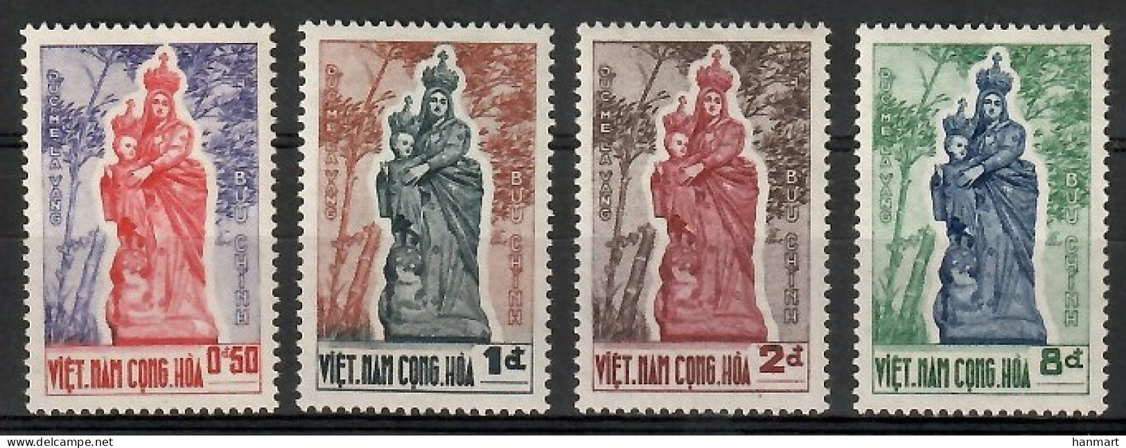 Vietnam, South 1962 Mi 270-273 MNH  (ZS8 VTS270-273) - Skulpturen
