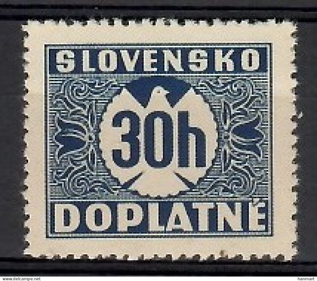 Slovakia 1939 Mi Por 4 MNH  (LZE4 SLKpor4) - Unclassified