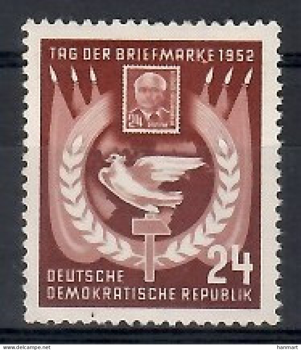 Germany, Democratic Republic (DDR) 1952 Mi 319 MNH  (ZE5 DDR319) - Día Del Sello