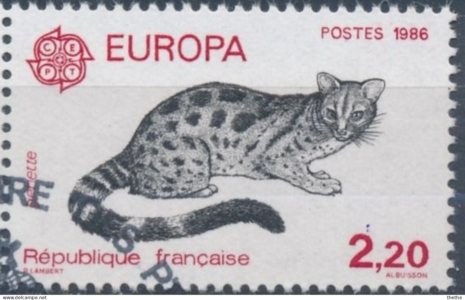 FRANCE - C.E.P.T. - Genette Commune (Genetta Genetta) - Used Stamps