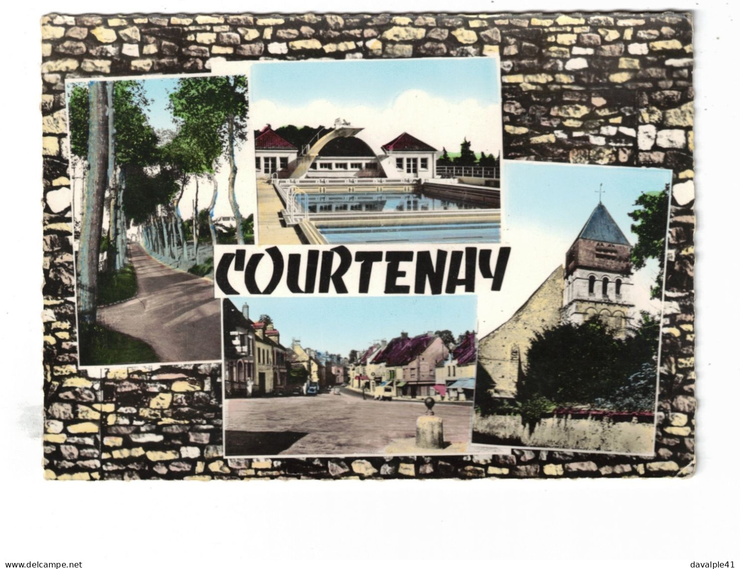 45  COURTENAY   4 VUES     2 SCANS - Courtenay