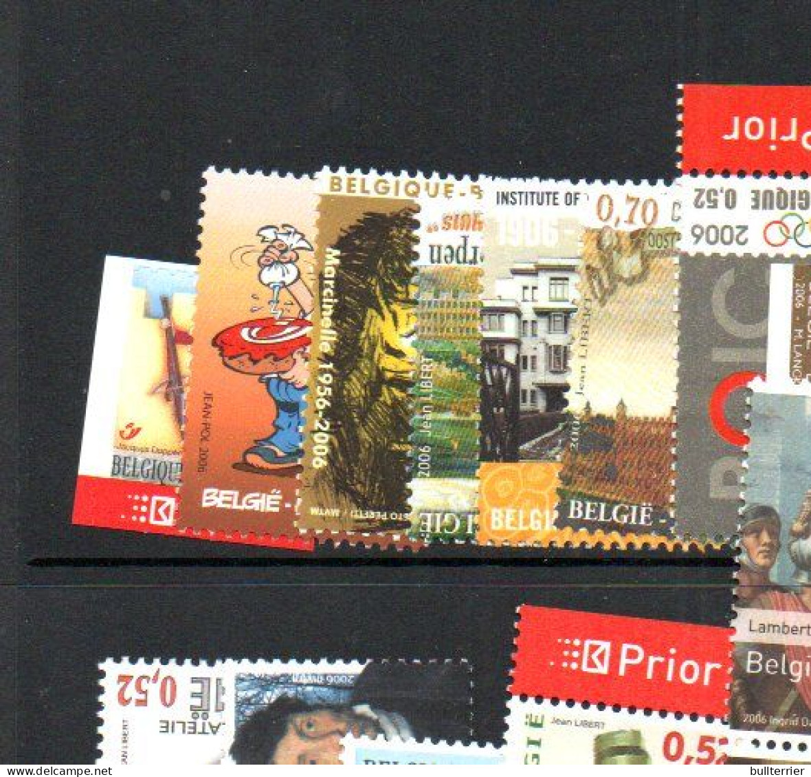 BELGIUM - 2006 -SELECTION ISSUES MINT NEVER HINGED , Face Value = 56.20 Euros - Unused Stamps