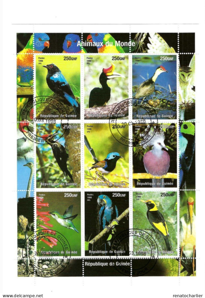 Oiseaux. - República De Guinea (1958-...)