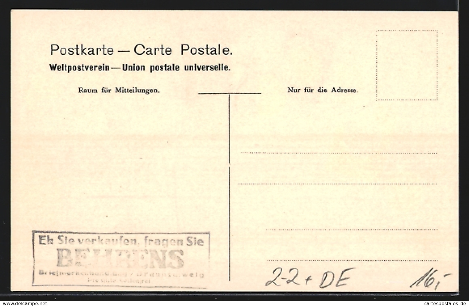 CPA Deutsche-Ostafrika, Briefmarken Verschiedener Werte, Adler Avec Armoiries  - Ehemalige Dt. Kolonien