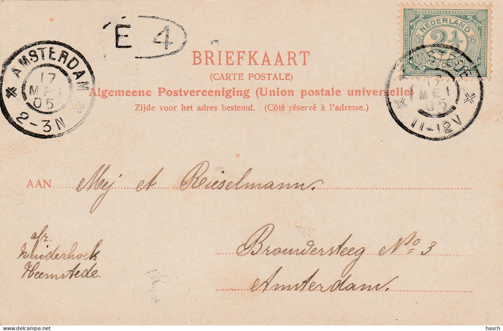 4934 18 Heemstede, Blauwbruggetje. 1905.  - Other & Unclassified