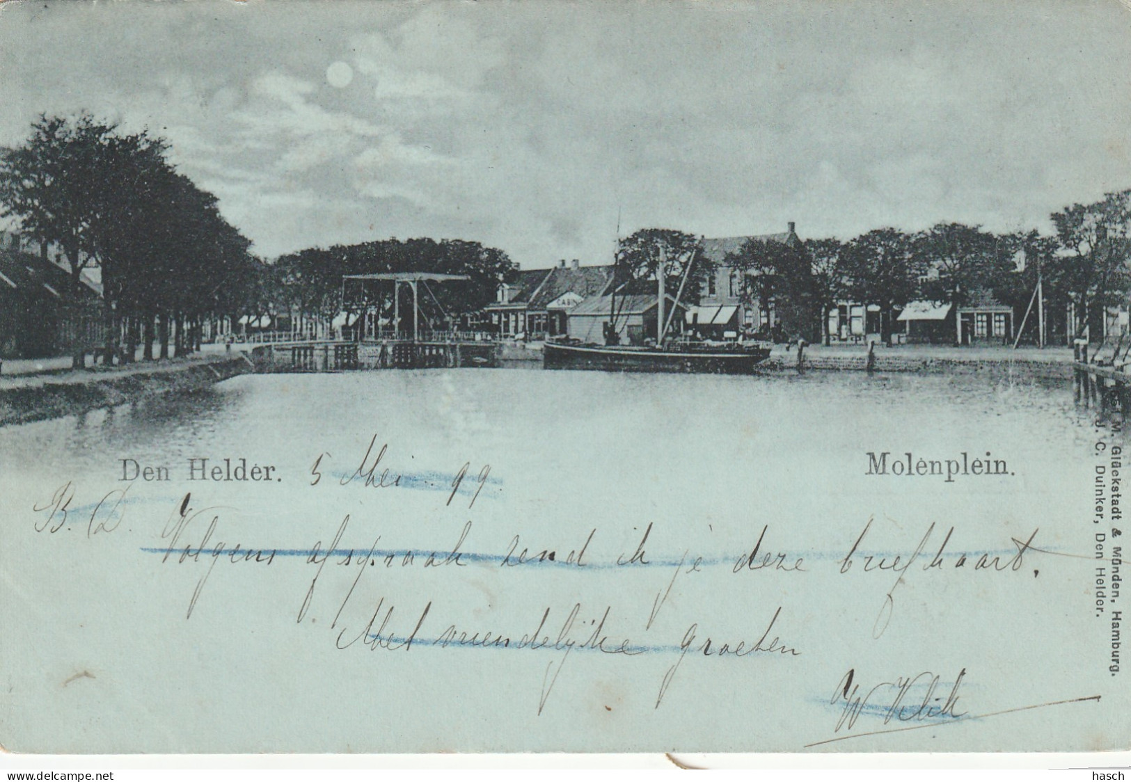 4934 21 Den Helder, Molenplein. 1899.  - Den Helder