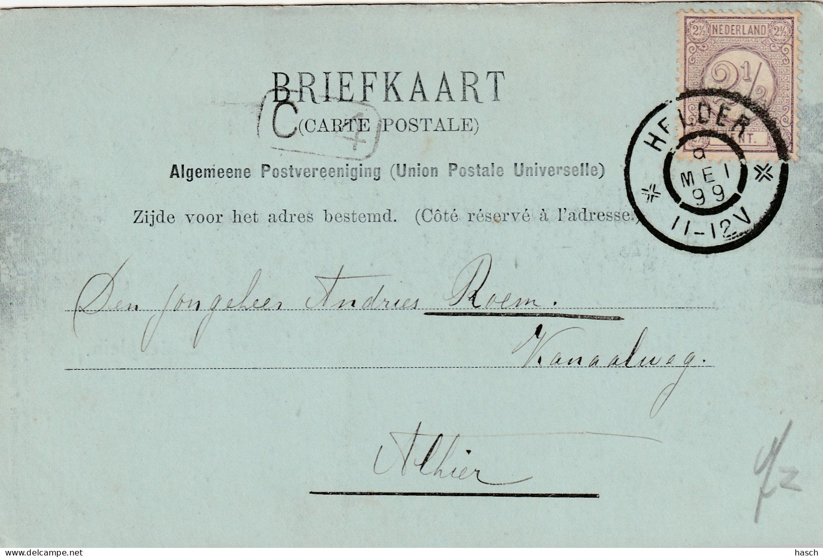 4934 21 Den Helder, Molenplein. 1899.  - Den Helder