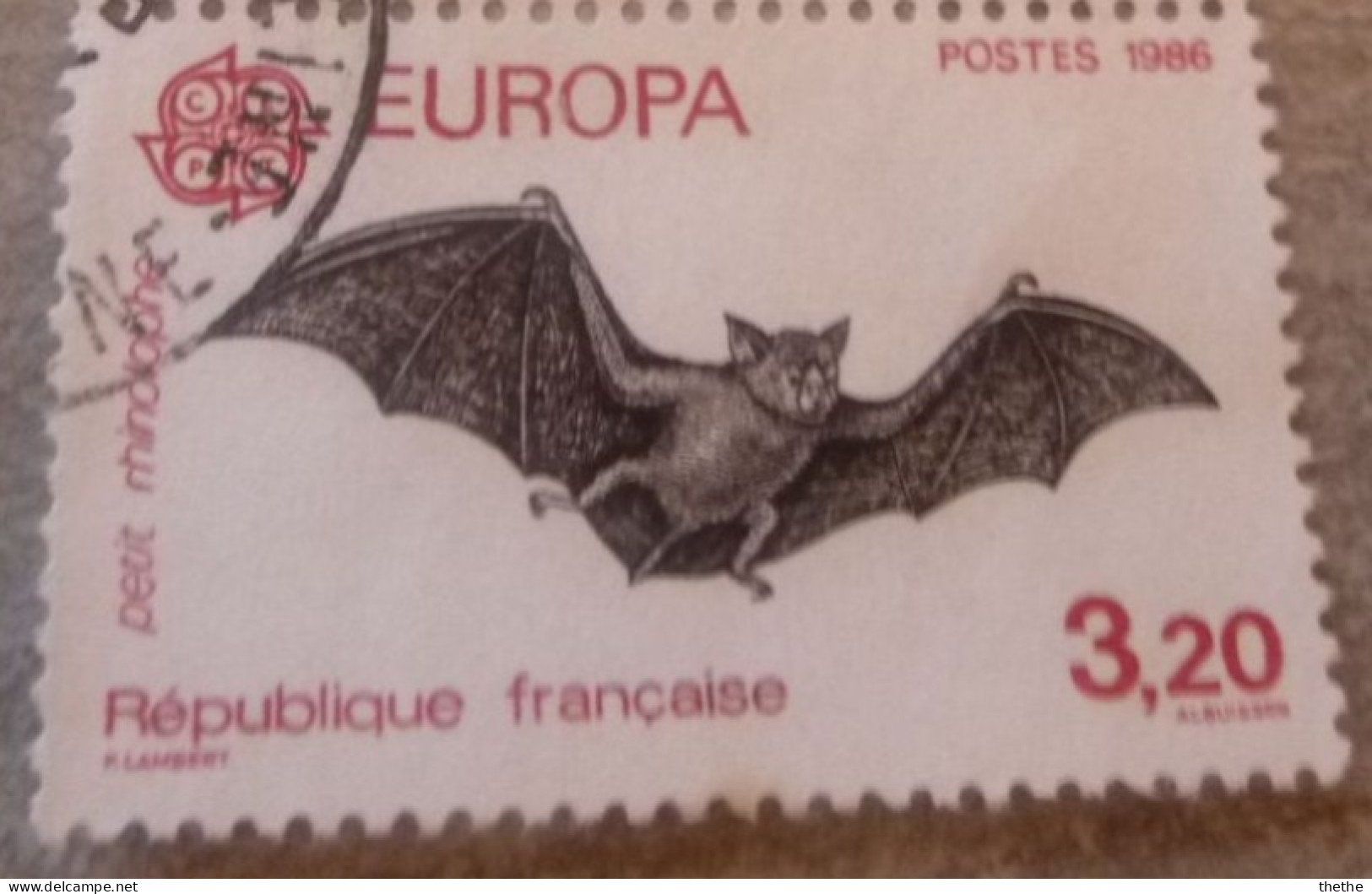 FRANCE - C.E.P.T. - Petite Chauve-souris Fer à Cheval (Rhinolophus Hipposideros) - Used Stamps