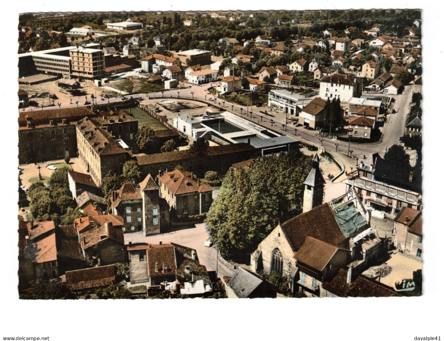 46  FIGEAC    VUE AERIENNE    PISCINE   2 SCANS - Figeac