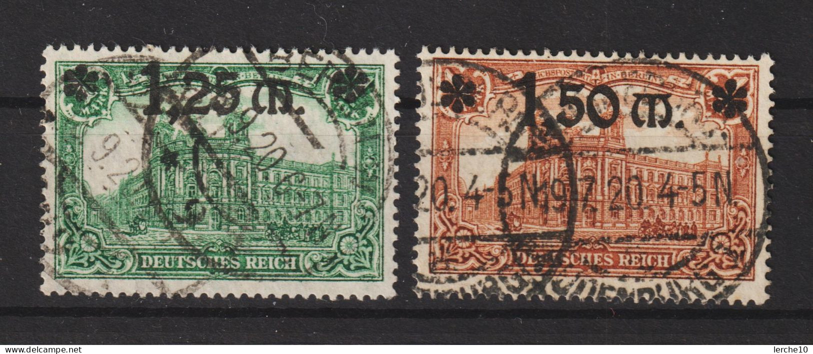 MiNr. 116, 117 Gestempelt, Geprüft  (0411) - Used Stamps