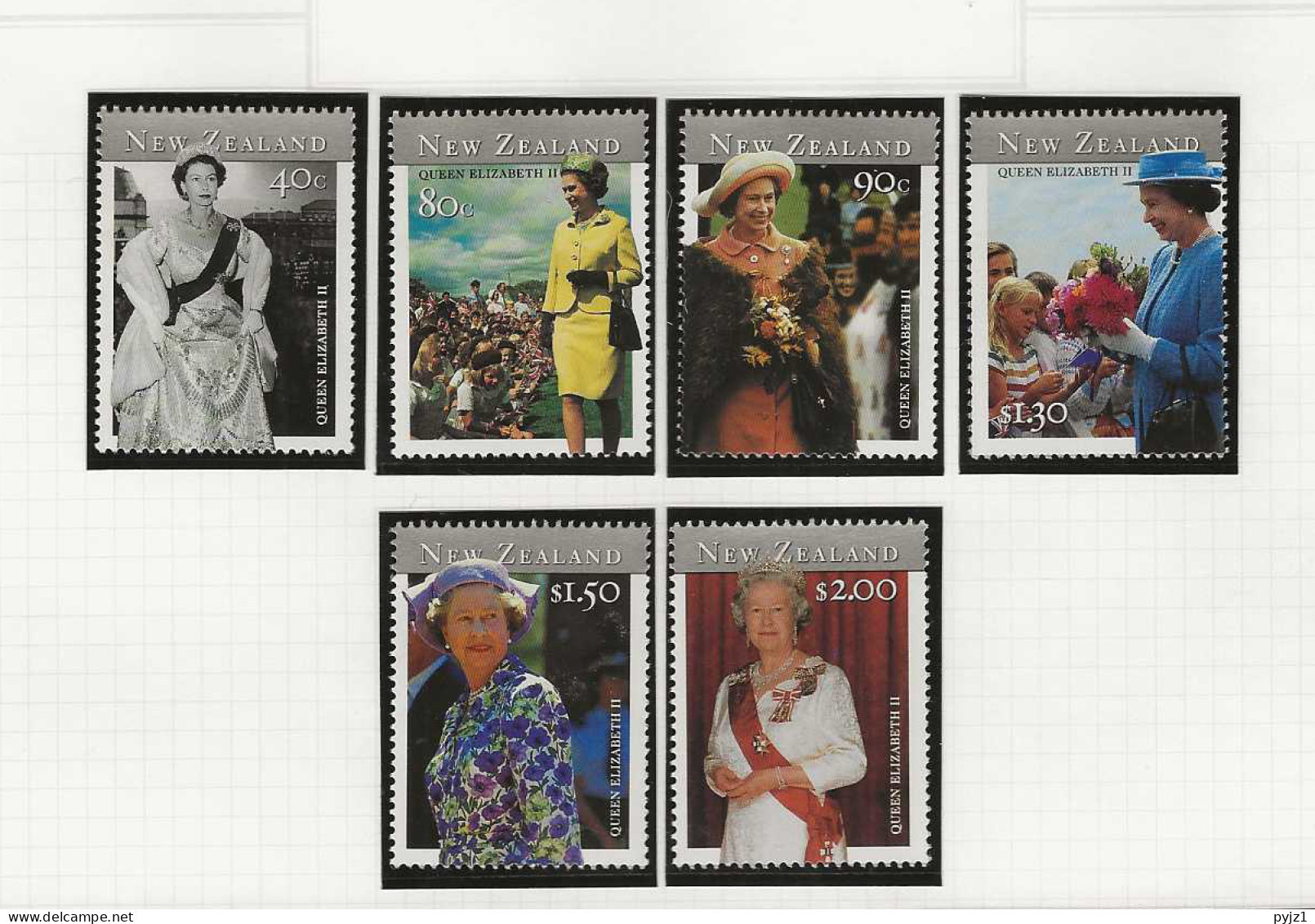 2001 MNH New Zealand Mi 1943-48 Postfris** - Ongebruikt