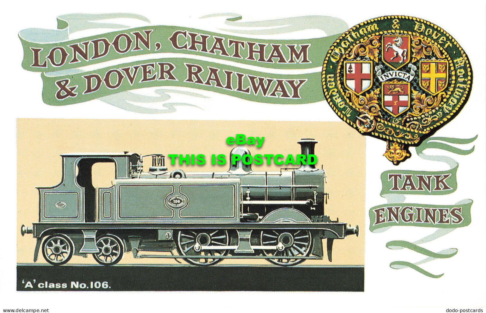 R571977 London Chatham And Dover Railway. A Class No. 106. Tank Engines. Dalkeit - Otros & Sin Clasificación