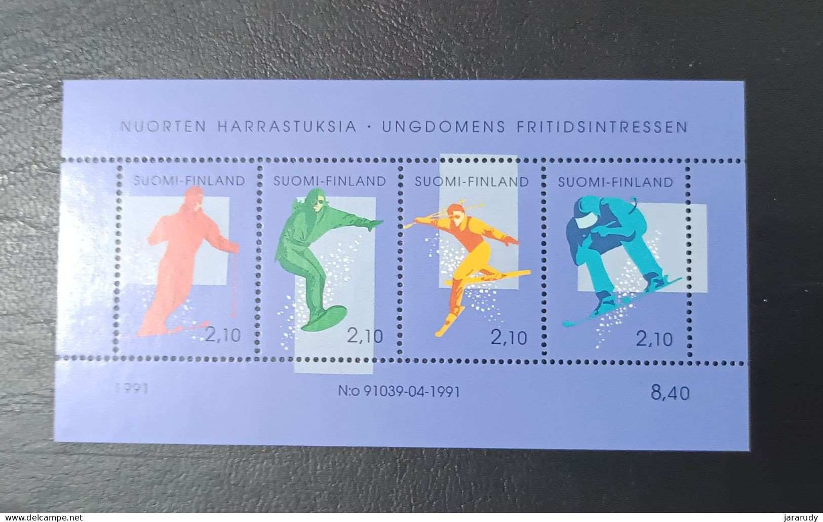 FINLANDIA DEPORTES 1991 Yv BF 8 MNH - Blocks & Kleinbögen