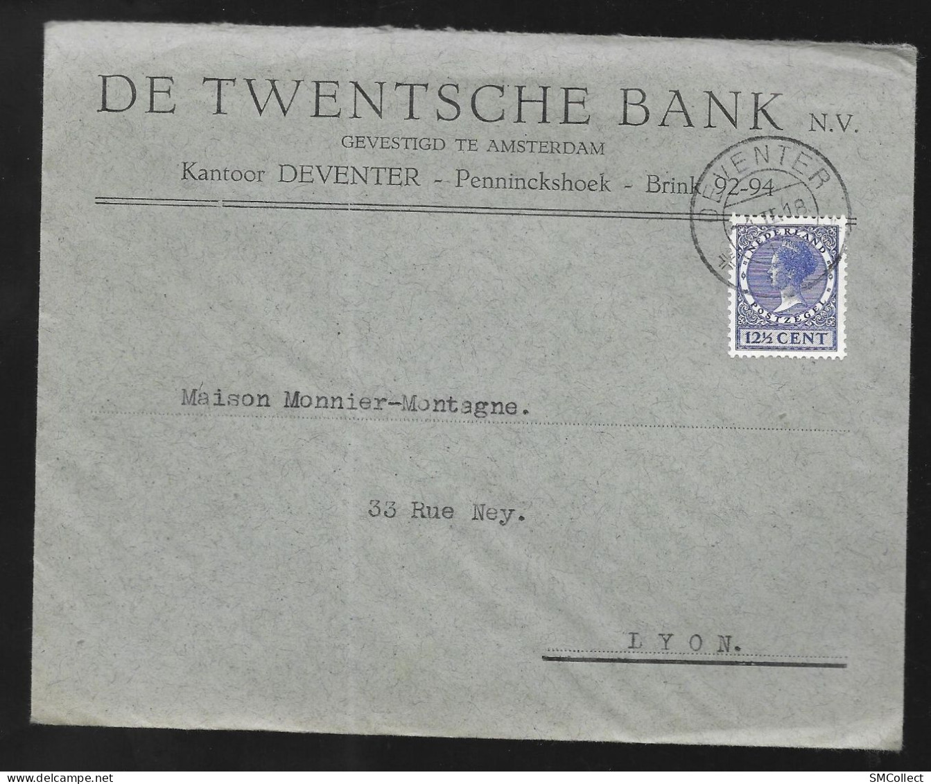 Enveloppe à En-tête De Twentsche Bank N.V. - Briefe U. Dokumente