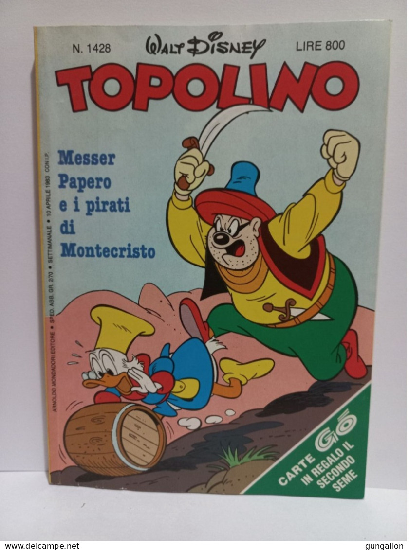 Topolino (Mondadori 1983)  N. 1428 - Disney