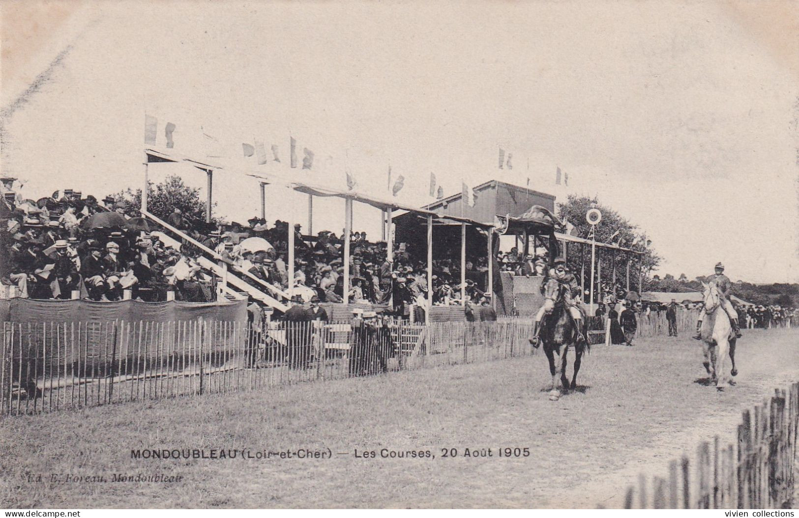 Mondoubleau (41 Loir Et Cher) Hippodrome - Les Courses Du 20 Aôut 1905 - édit. Foreau - Sonstige & Ohne Zuordnung