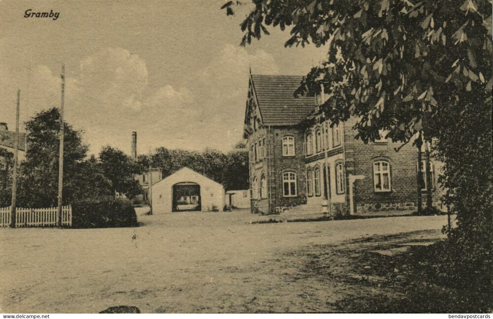 Denmark, GRAM GRAMBY, Street Scene (1910s) Postcard - Danemark