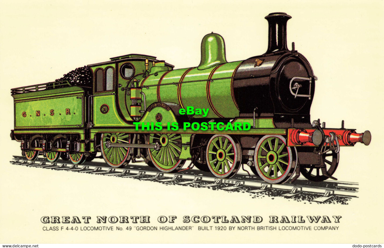 R572006 Great North Of Scotland Railway. Class F 4 40 Locomotive No. 49. Gordon - Monde