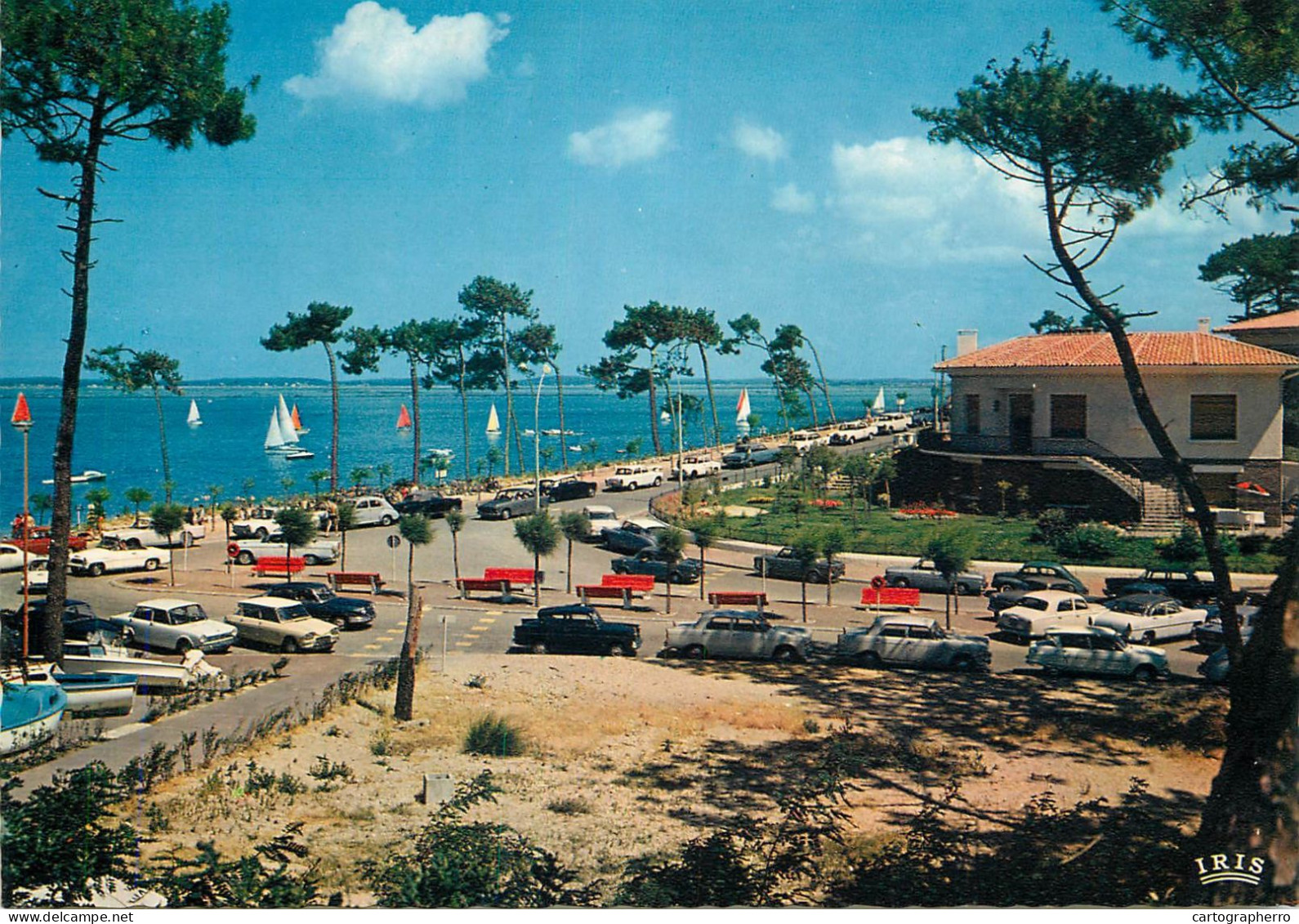 Navigation Sailing Vessels & Boats Themed Postcard Bassin D'Arcachon Cote D'Argent Plage Pereire - Voiliers