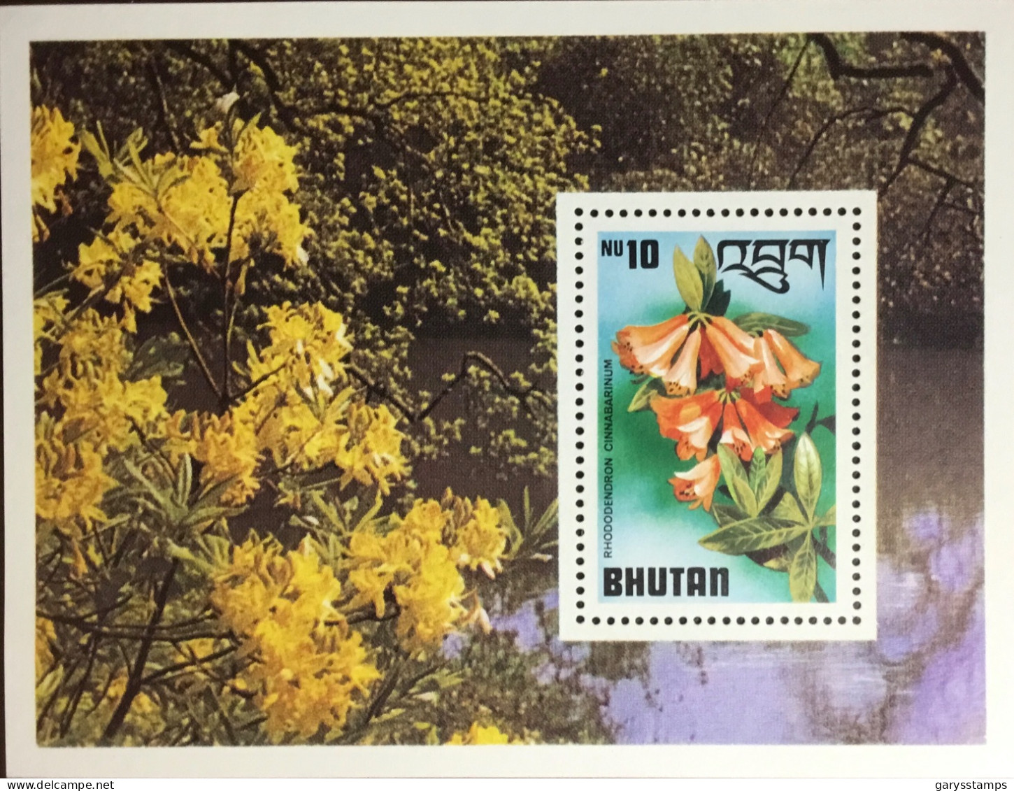 Bhutan 1976 Rhododendrons Flowers Minisheet MNH - Otros & Sin Clasificación