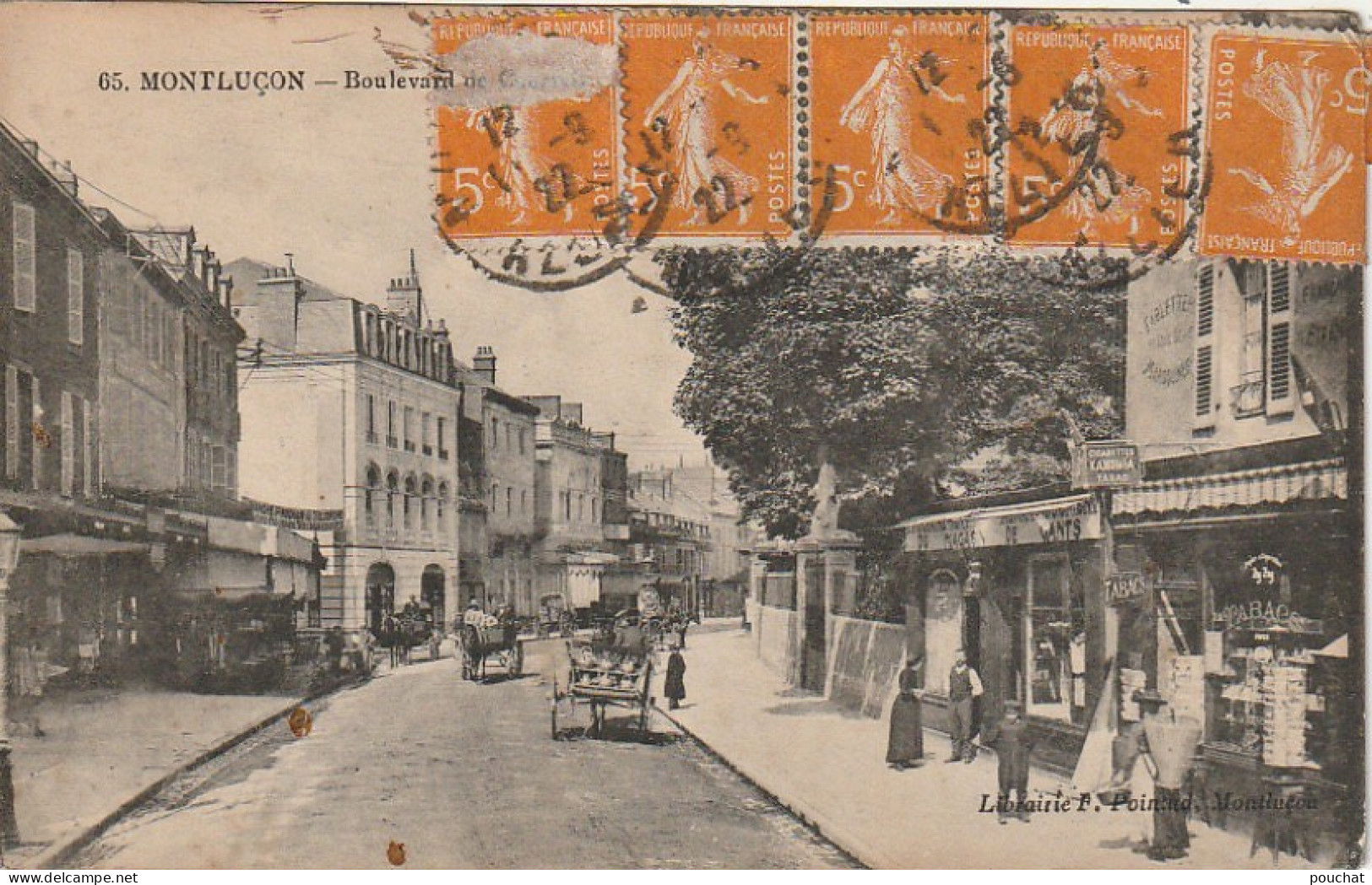 XXX-(03) MONTLUCON - BOULEVARD DE COURTAIS - ANIMATION - COMMERCES  - 2 SCANS - Montlucon