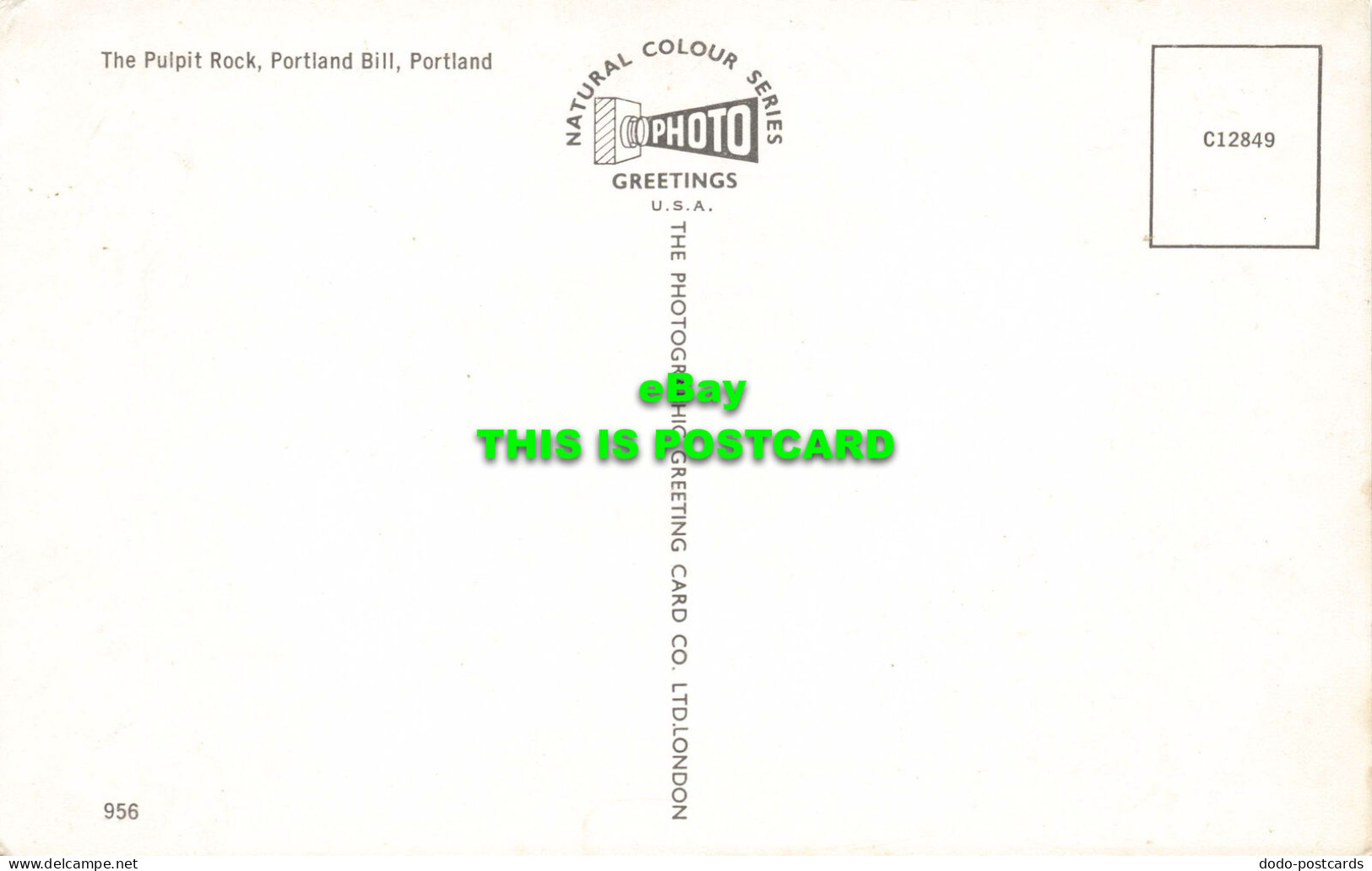 R572286 Pulpit Rock. Portland Bill. Portland. Natural Colour Series. Photographi - Monde