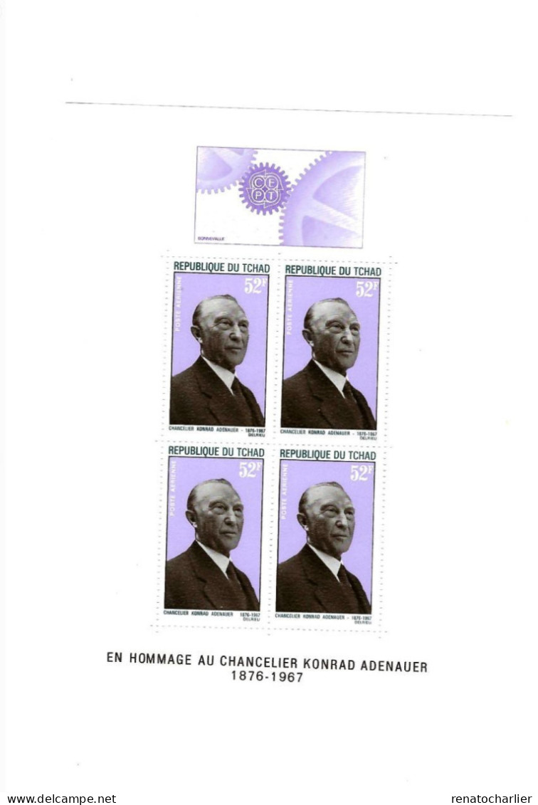 Adenauer.MNH,Neuf Sans Charnière. - Tschad (1960-...)