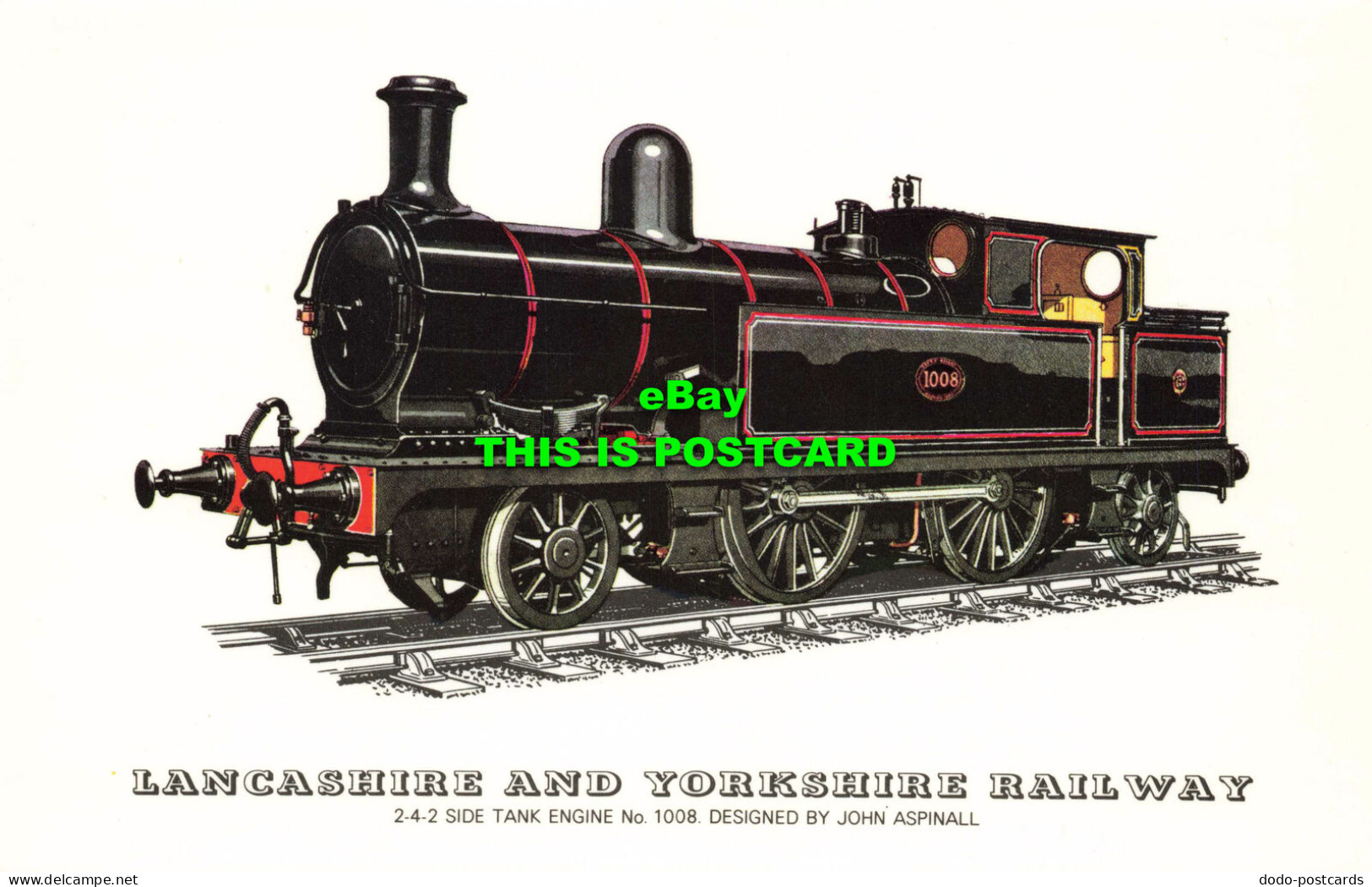 R572020 Lancashire And Yorkshire Railway. 2 4 2 Side Tank Engine No. 1008. John - Monde