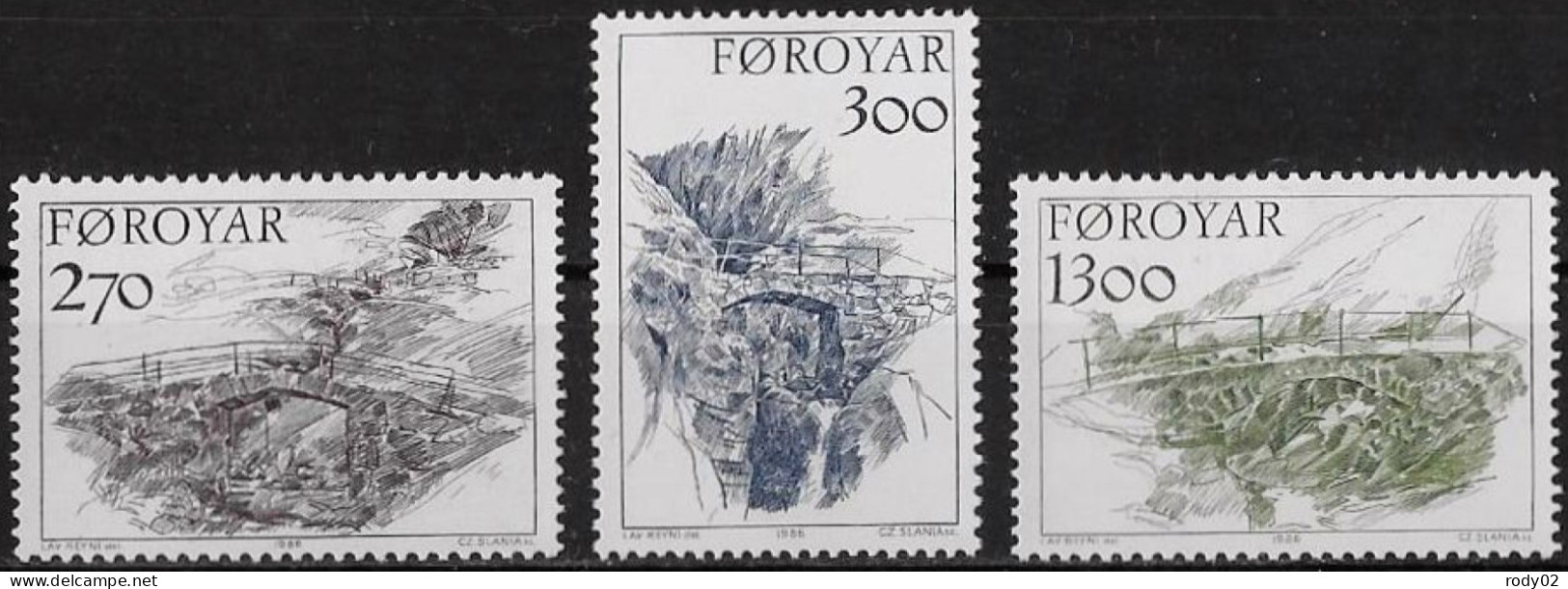 FEROE - PONTS - N° 136 A 138 - NEUF** MNH - Ponts