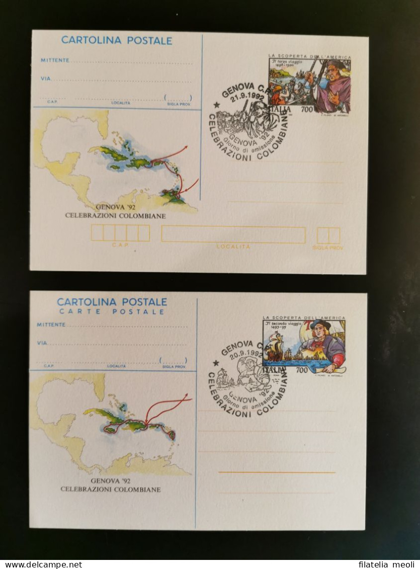 CARTOLINE POSTALI ITALIA 1982 COLOMBO - Cartes-Maximum (CM)