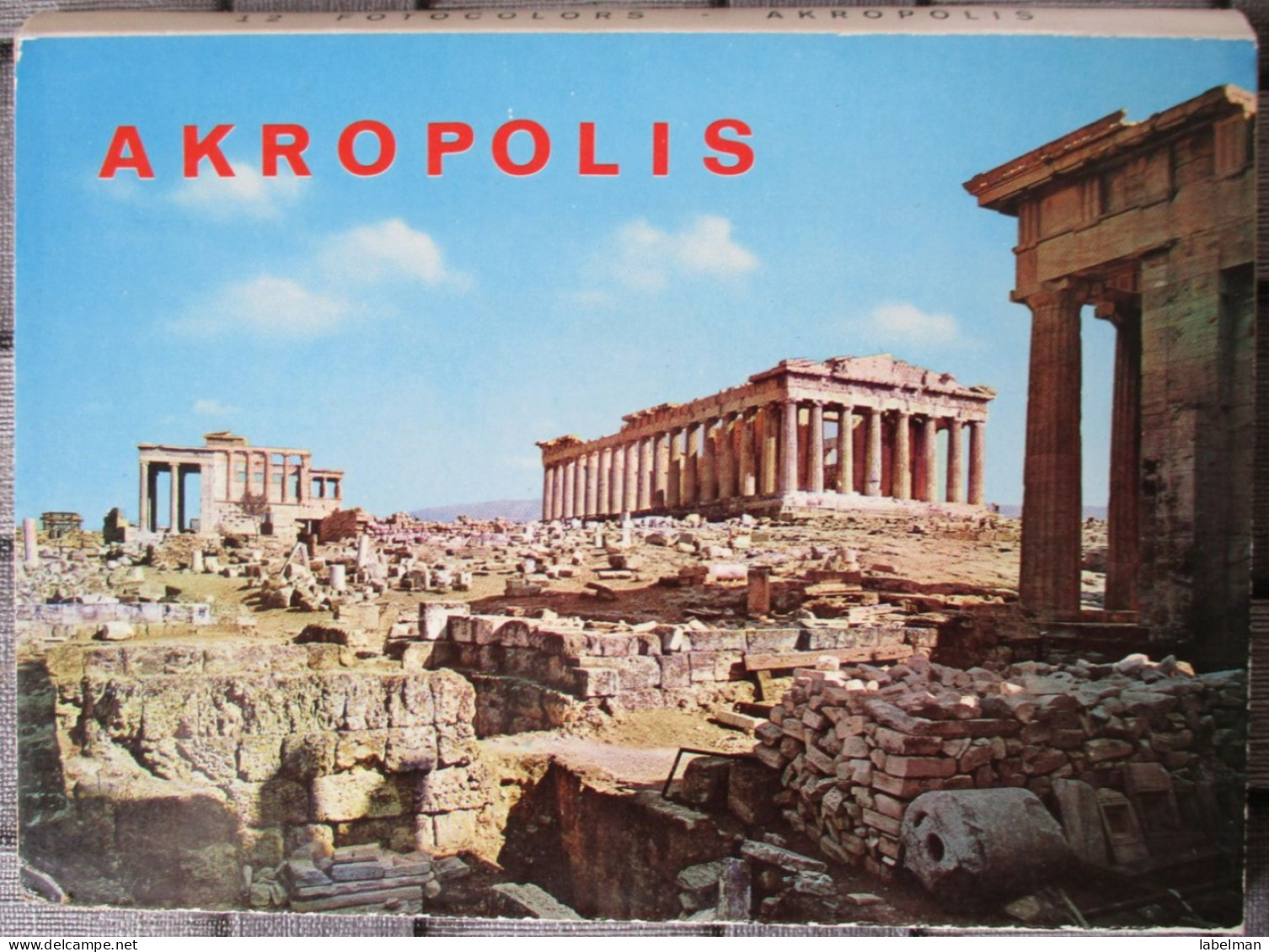 GREECE ATHENS ACROPOLIS LOT BOOKLET FOLDER POSTCARD ANSICHTSKARTE CARTOLINA CARTE POSTALE POSTKARTE KARTE CARD - Grèce